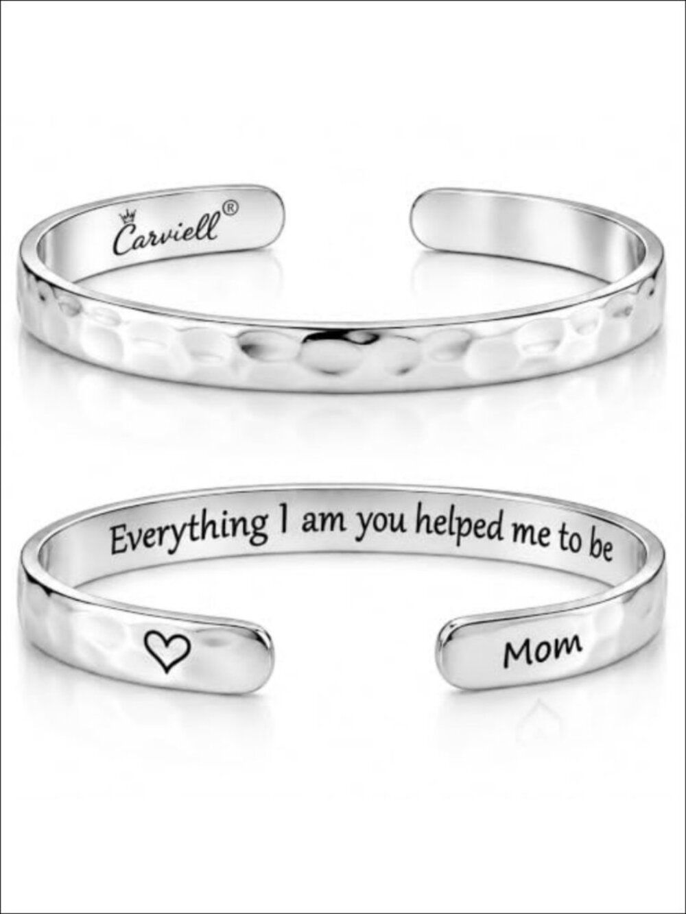 Engraved Message Cuff Bracelet Solid 316L Stainless Steel Adjustable